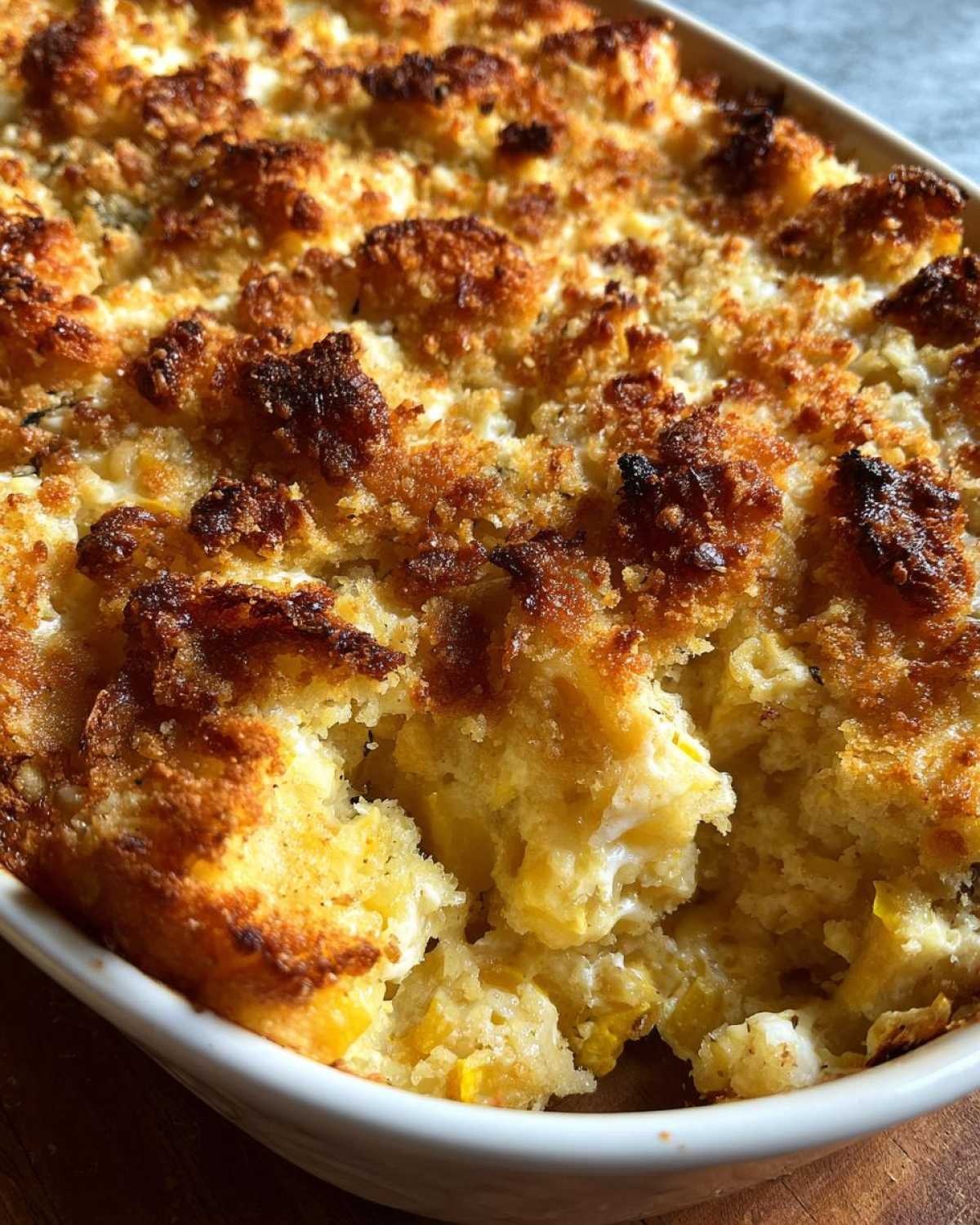 Corn and squash casserole - detail 3