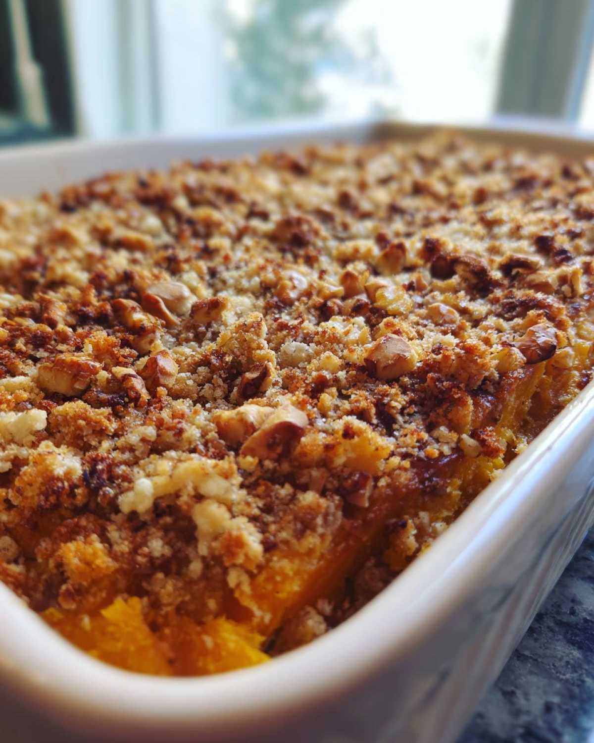 Crunchy topping squash casserole - detail 1