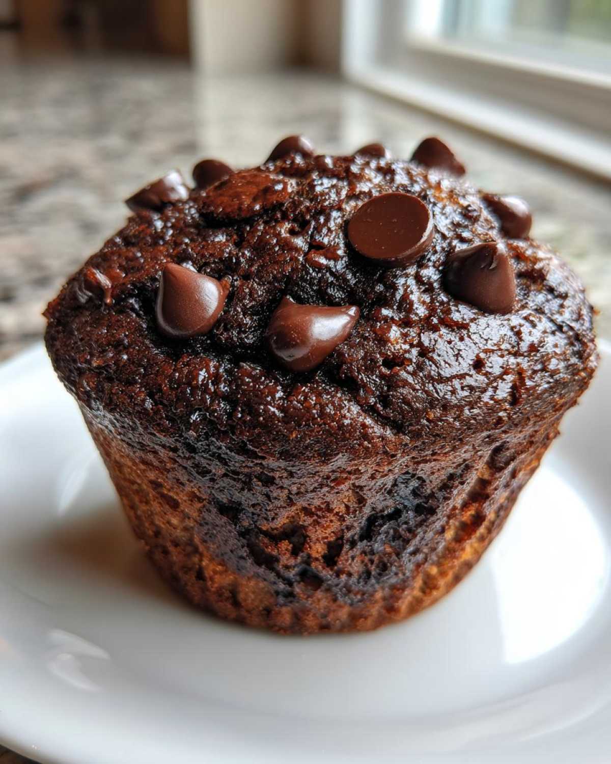 Double chocolate chip muffins - detail 1