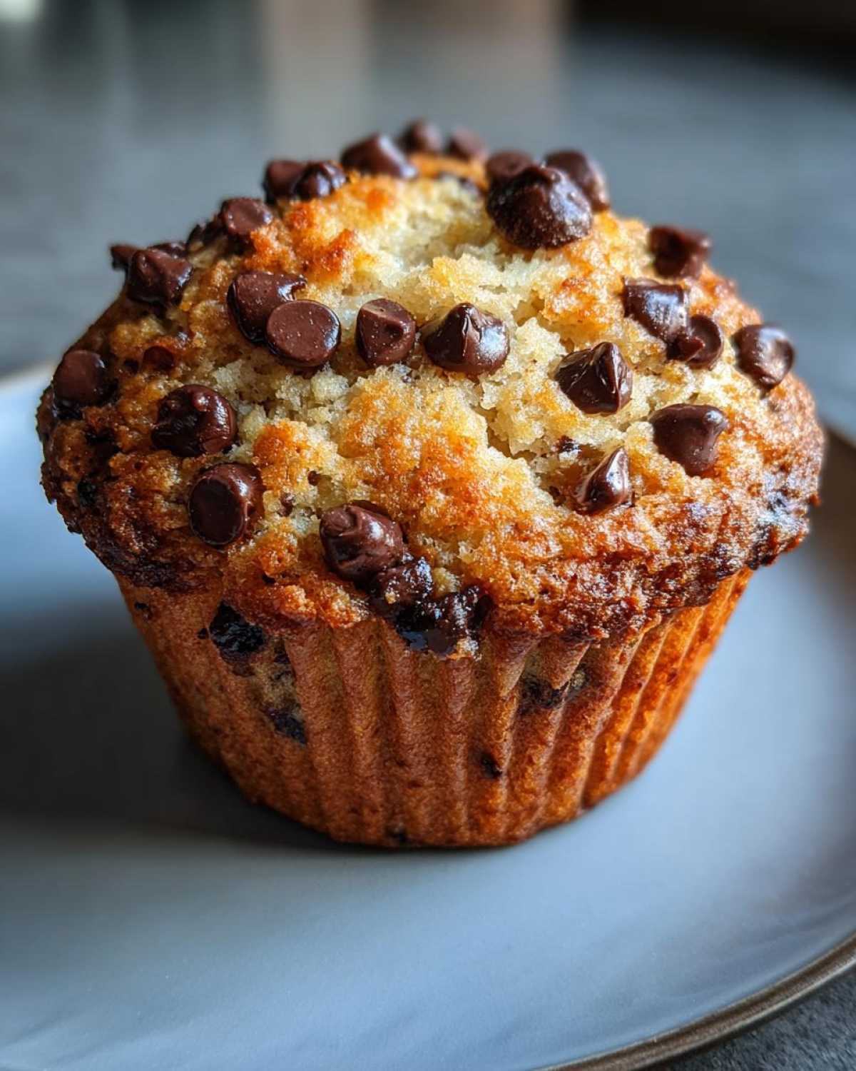 Gluten-free chocolate chip muffins - detail 1