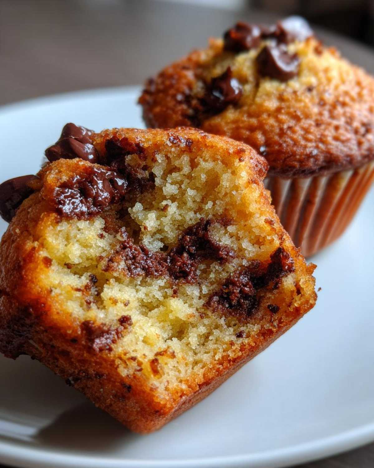 Gluten-free chocolate chip muffins - detail 2