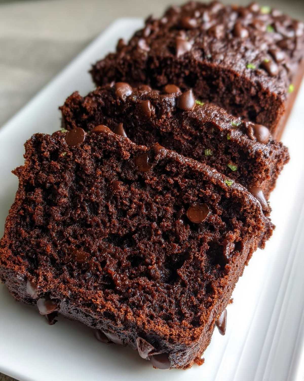 Healthy Double Chocolate Zucchini Bread Gluten Free - detail 3