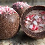 Holiday Peppermint Cocoa Bombs