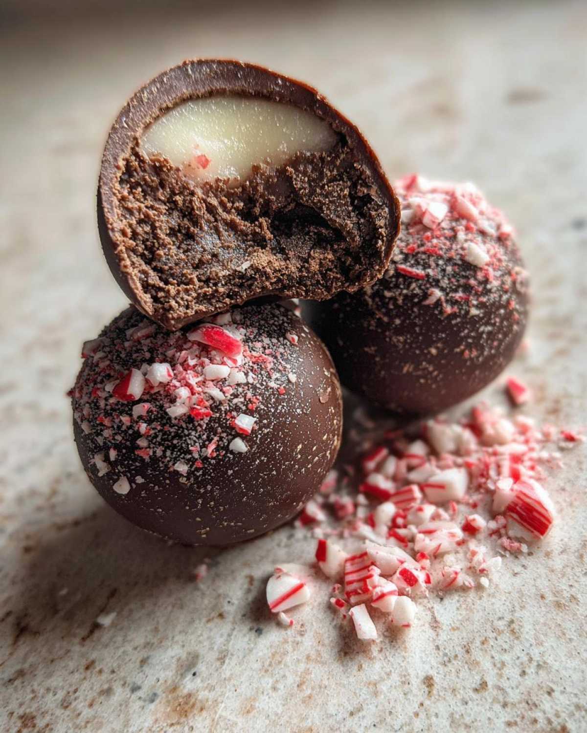 Holiday Peppermint Cocoa Bombs - detail 2