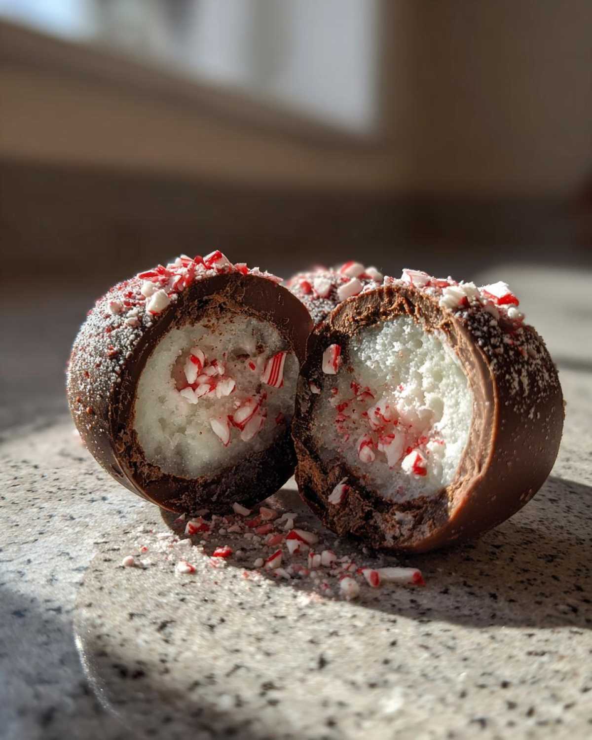 Holiday Peppermint Cocoa Bombs - detail 3