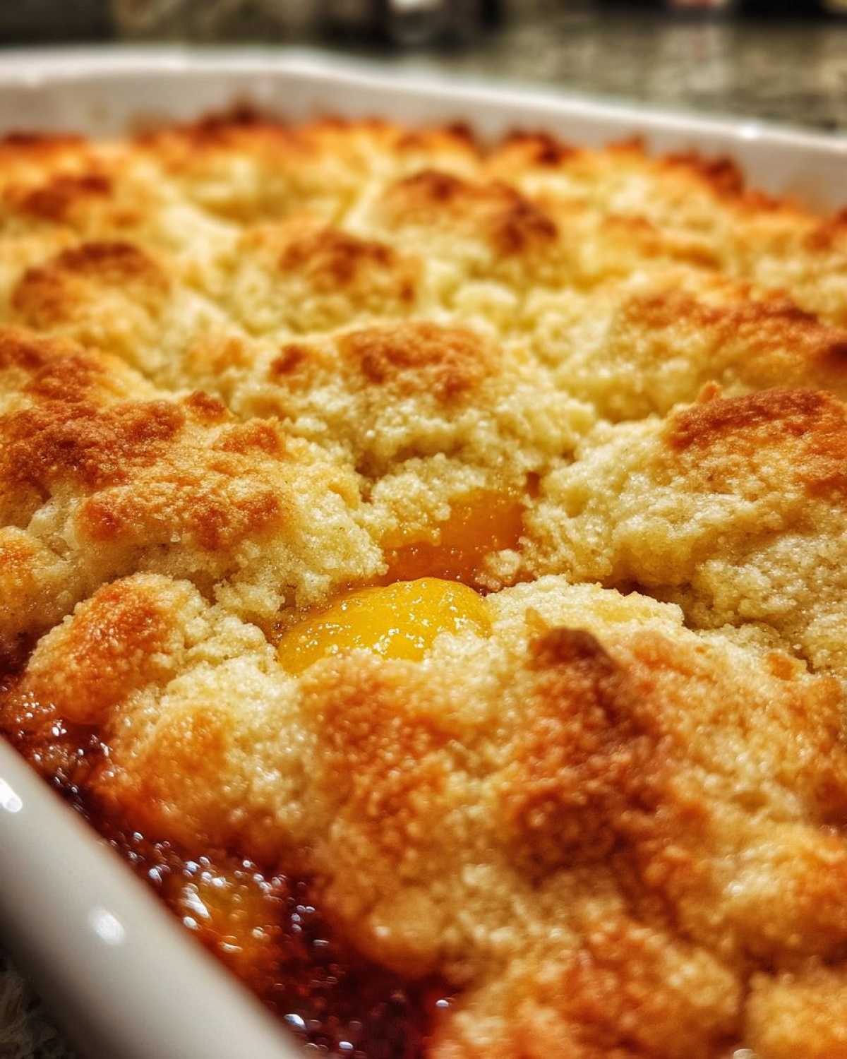 Homemade Peach Cobbler (with Fresh Peaches) - detail 3