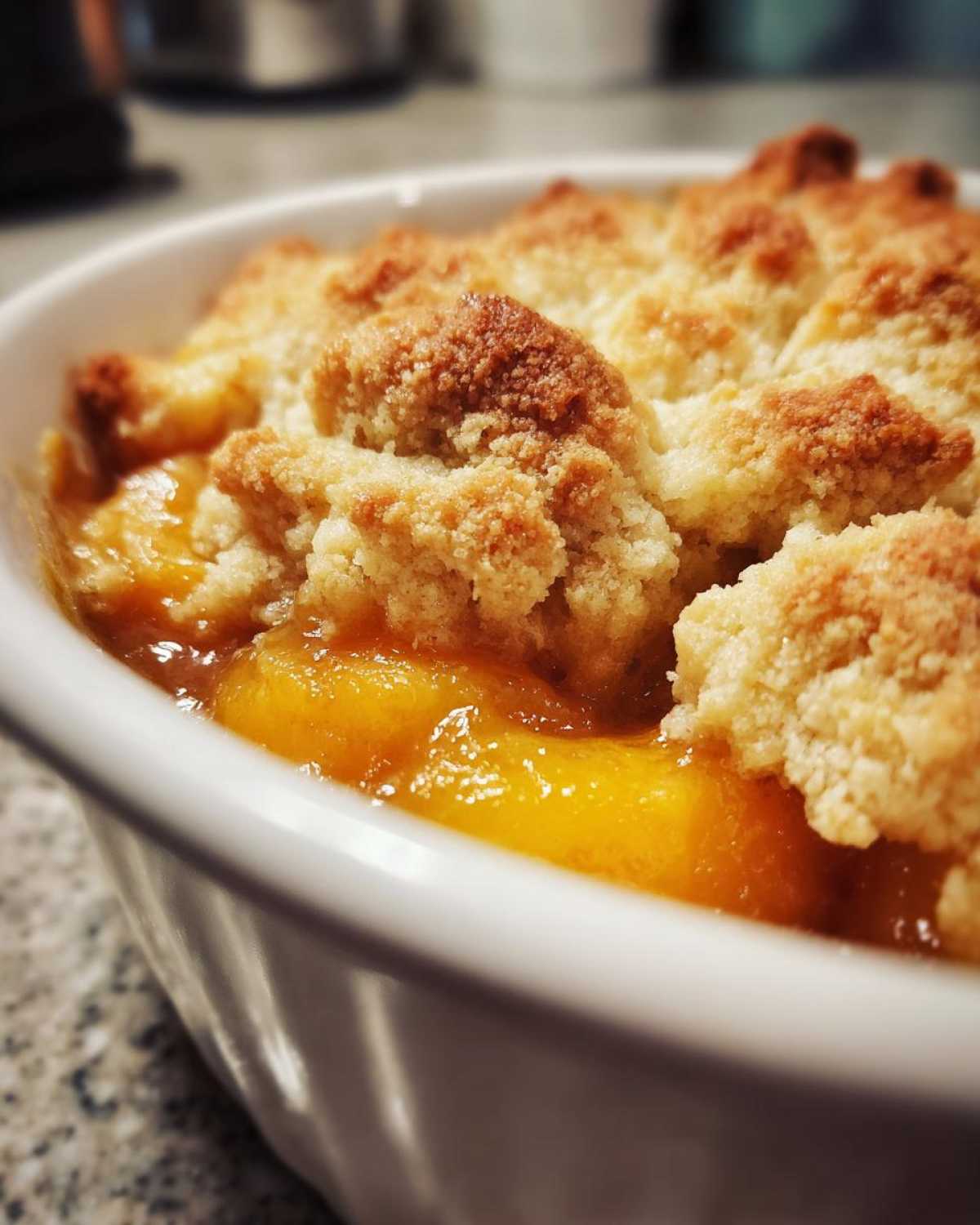 Homemade Peach Cobbler (with Fresh Peaches) - detail 4