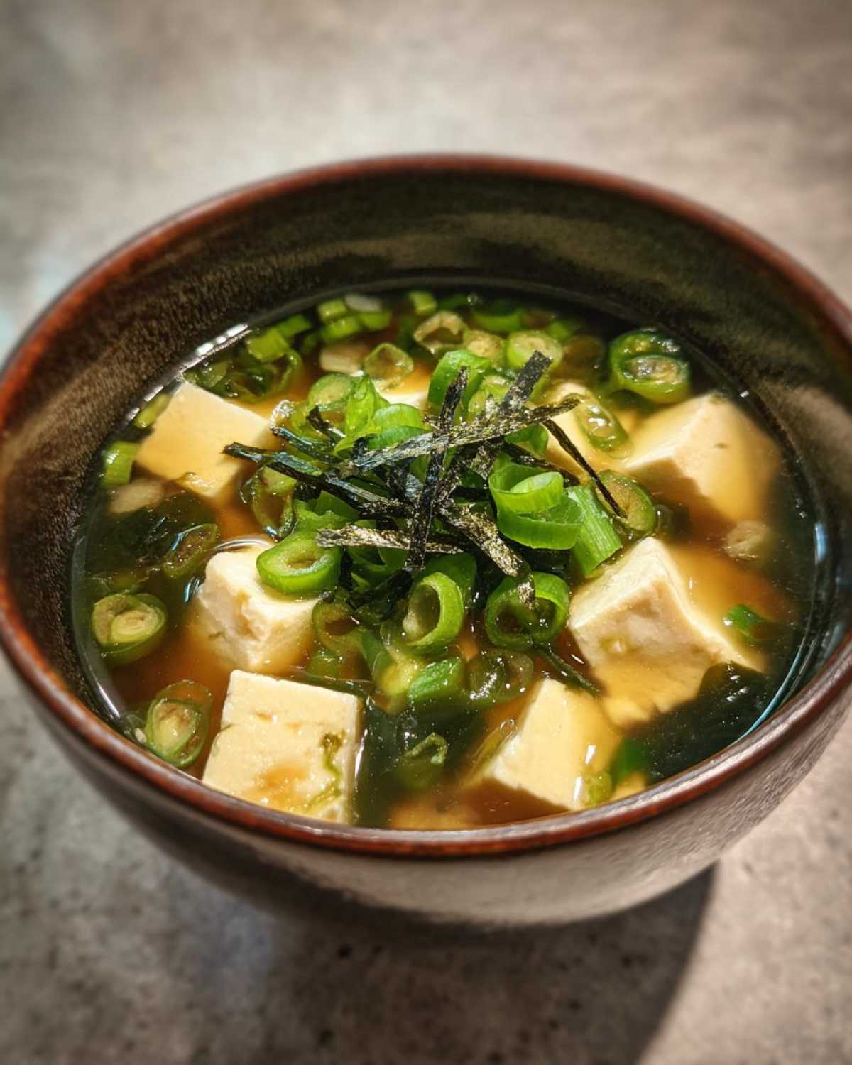 Japanese Miso Ginger Soup - detail 1