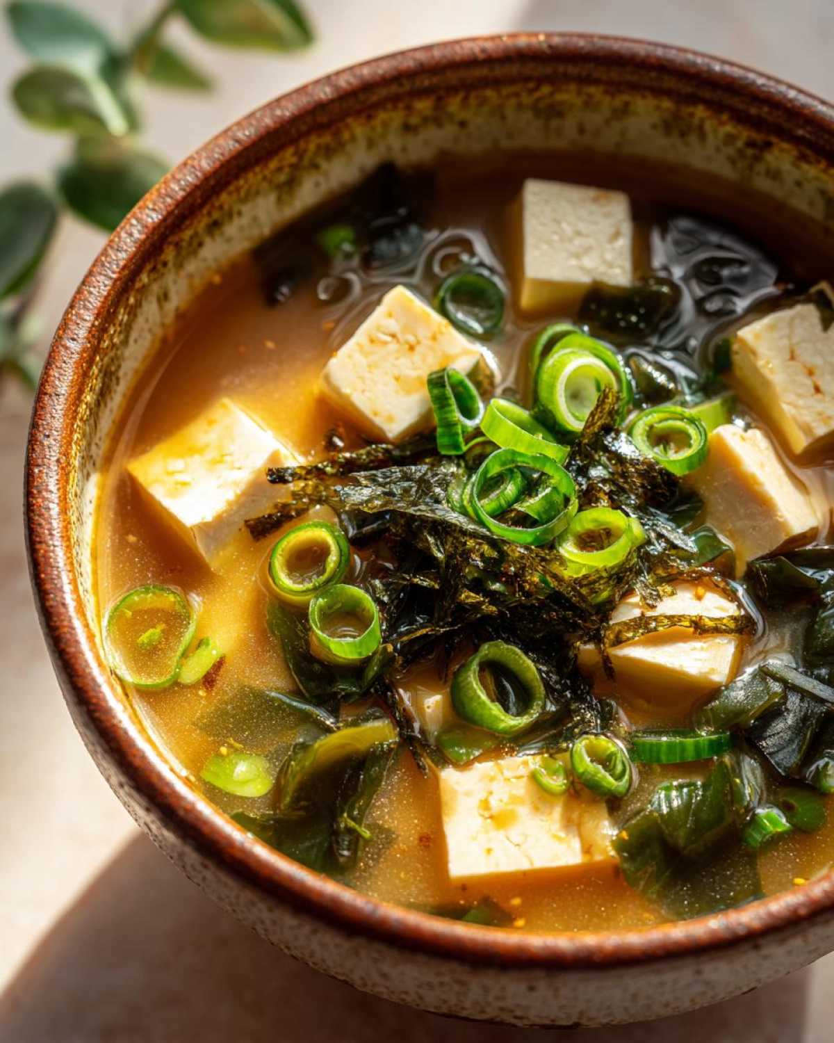 Japanese Miso Ginger Soup - detail 2