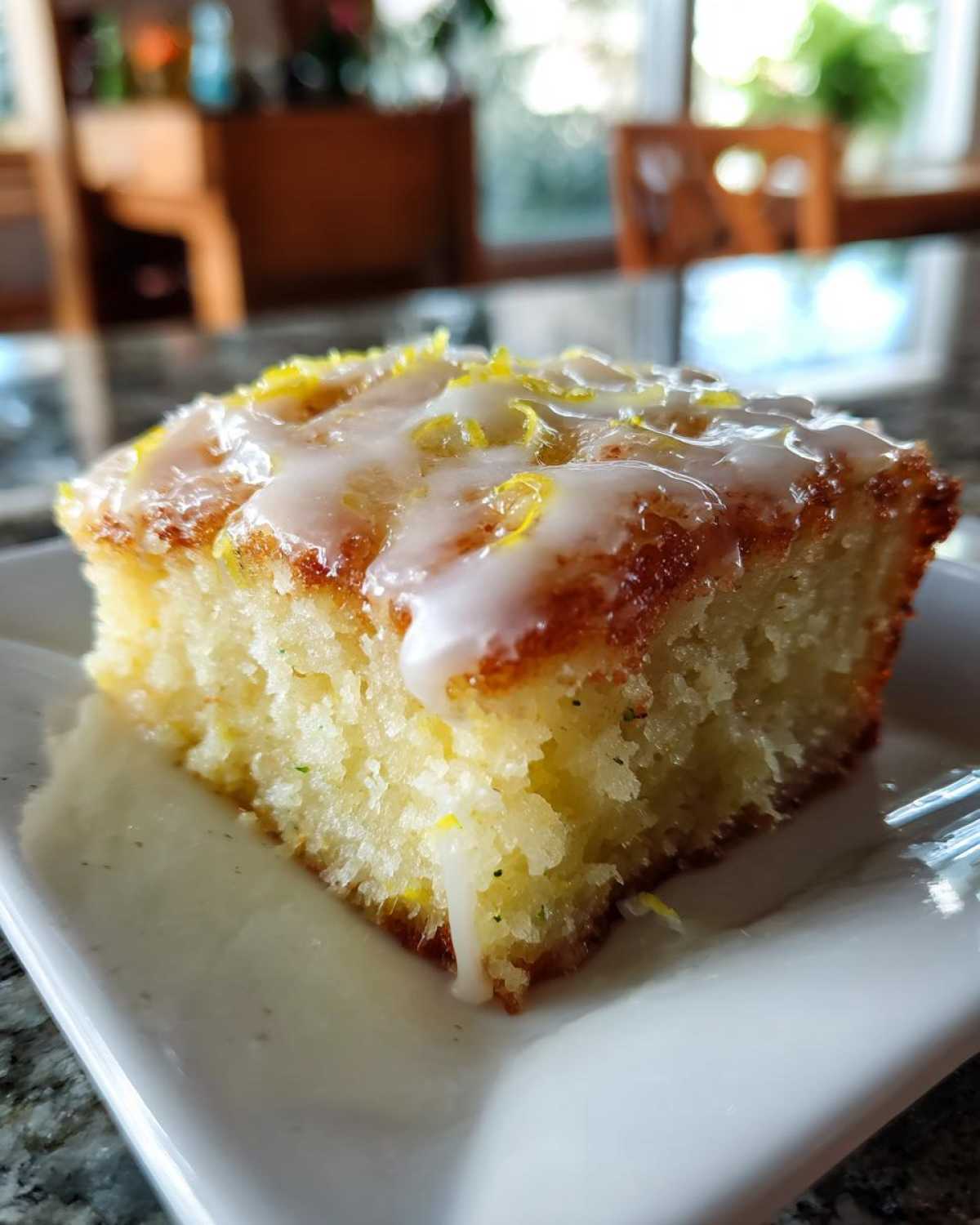 Lemon Zucchini Bars with Glaze - detail 2