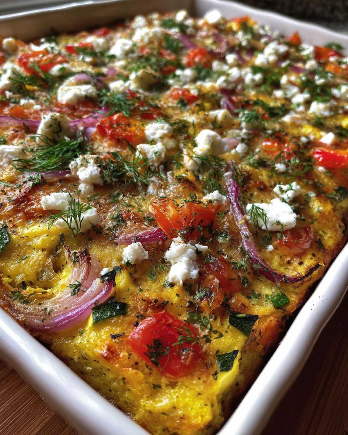 Mediterranean squash casserole - detail 1