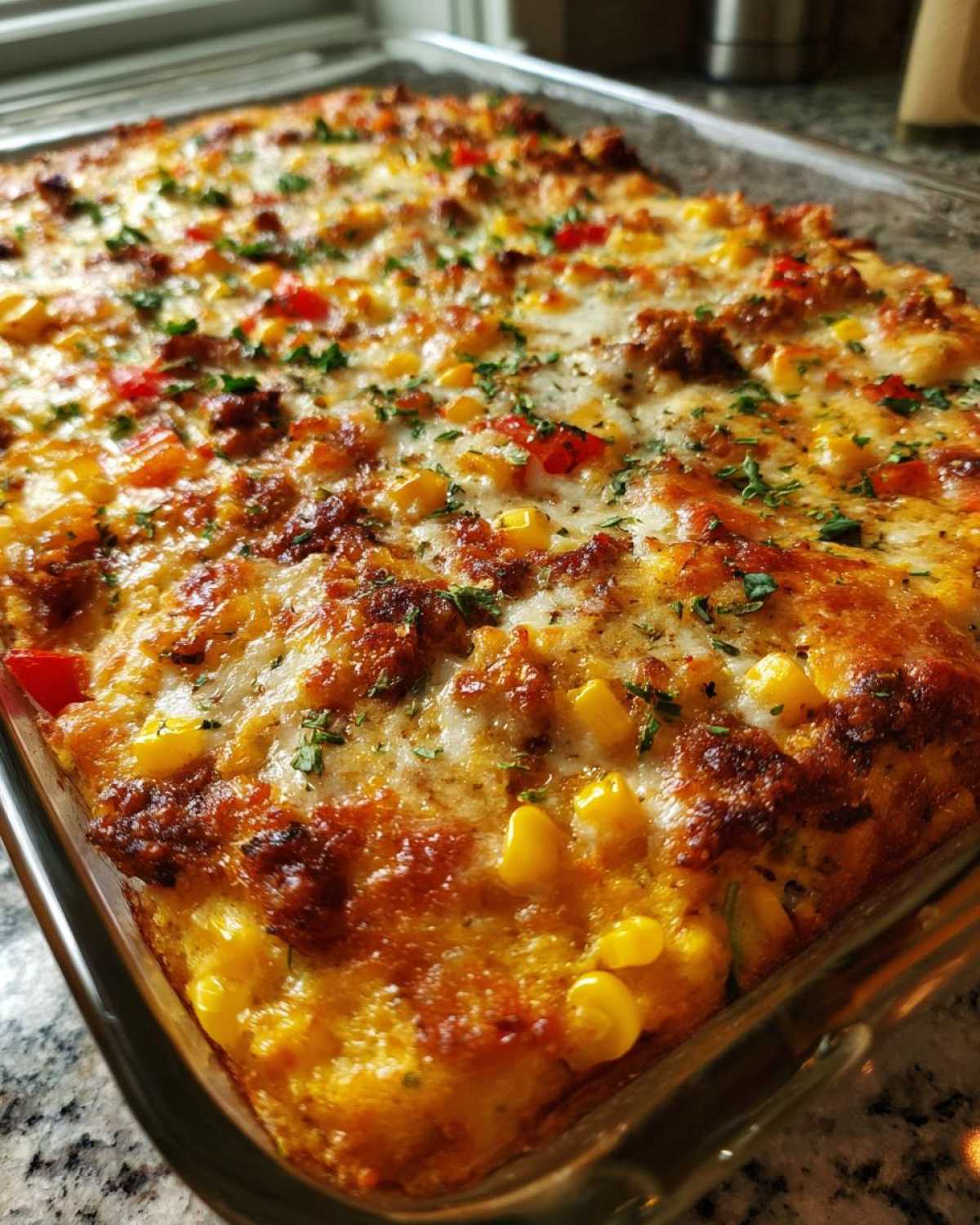 Mexican squash casserol - detail 3