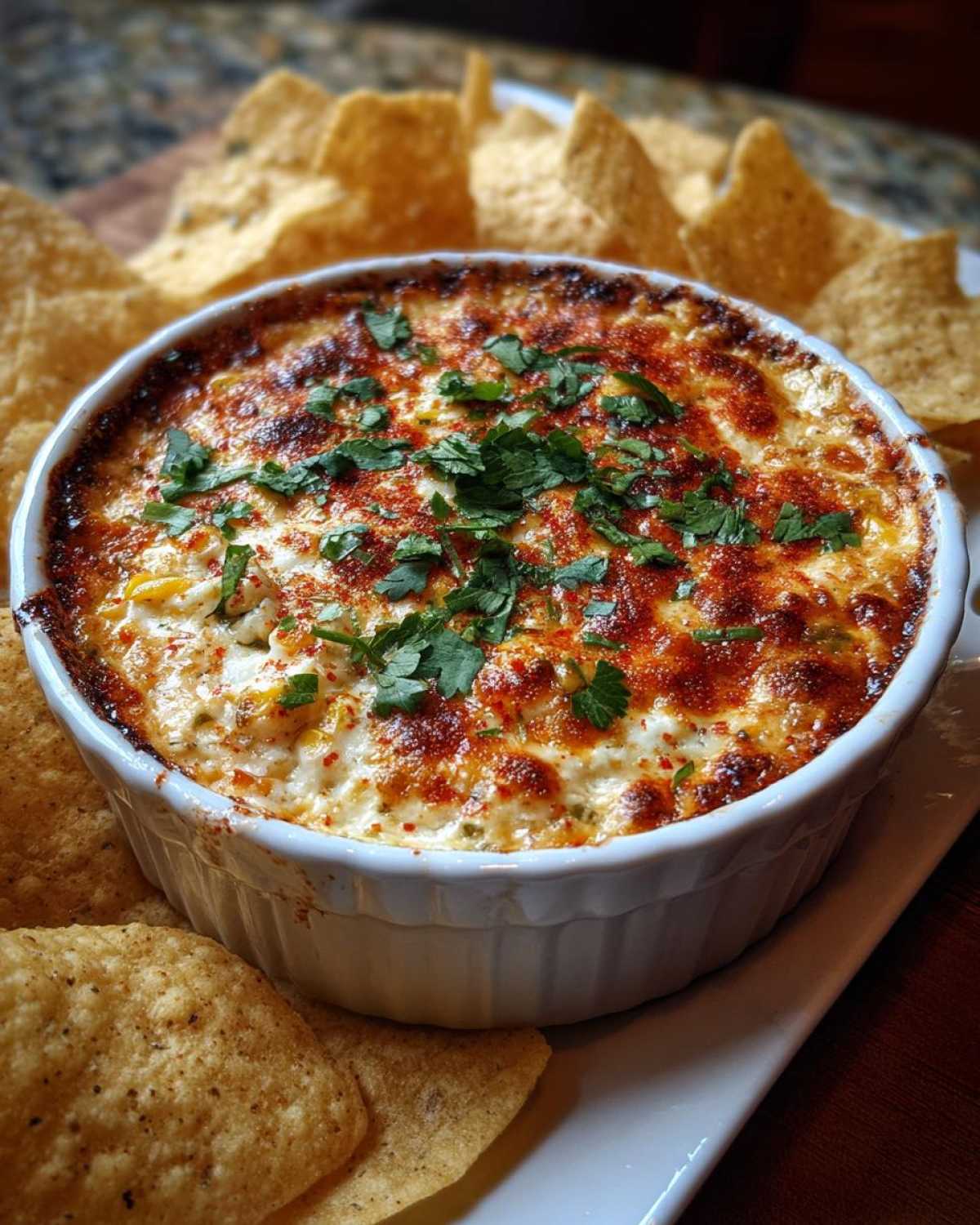 Mexican street corn dip - detail 3