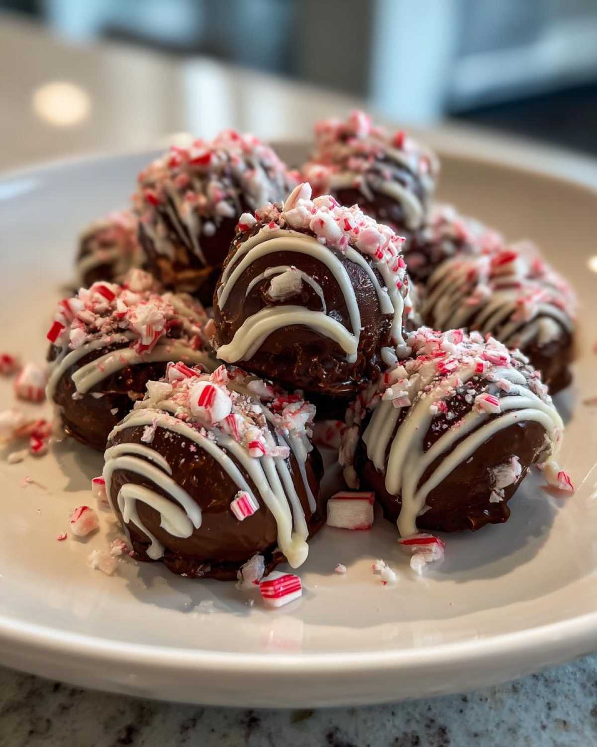 No-Bake Chocolate Peppermint Truffles - detail 1