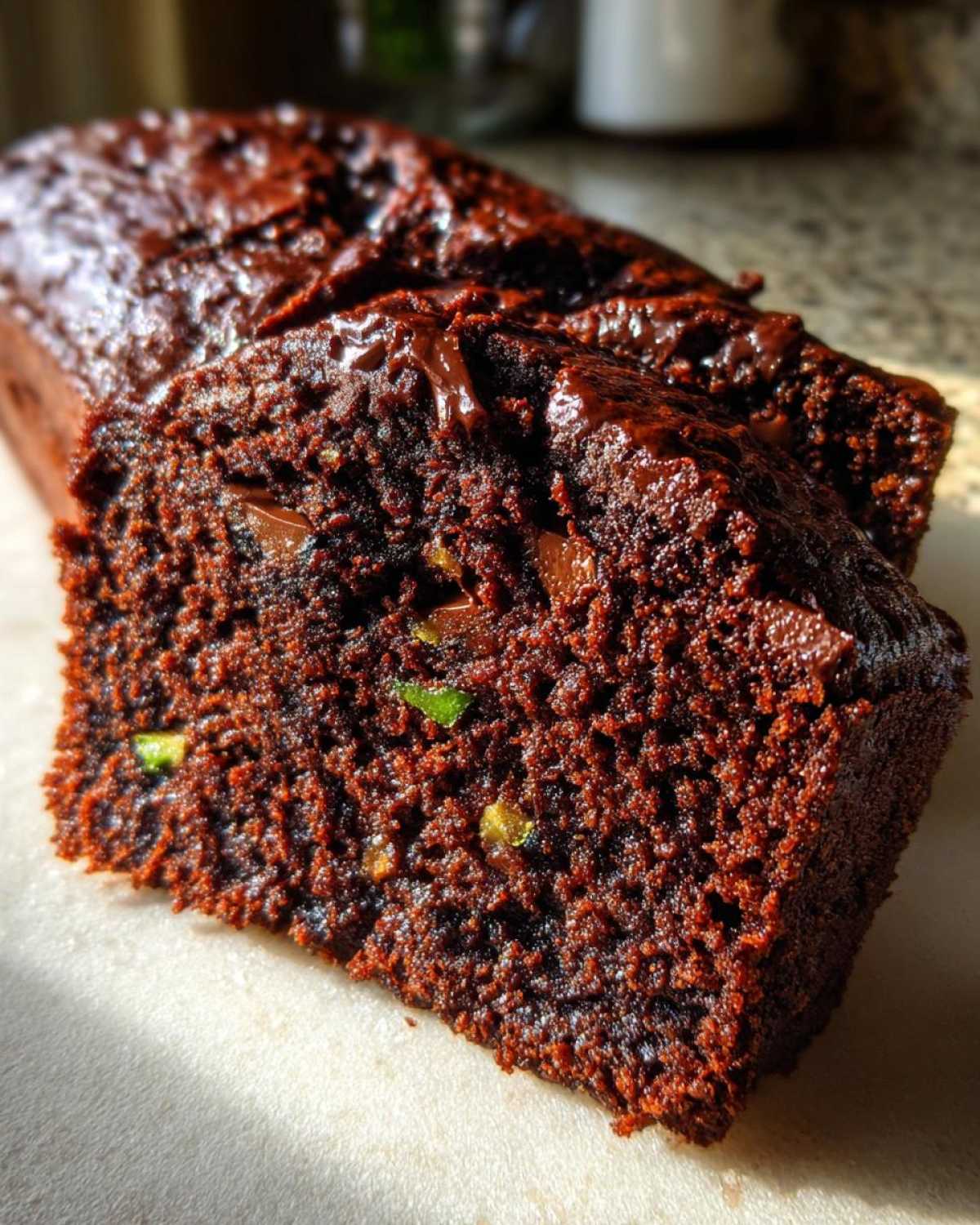 One Bowl Fudgy Chocolate Zucchini Bread Easy - detail 4