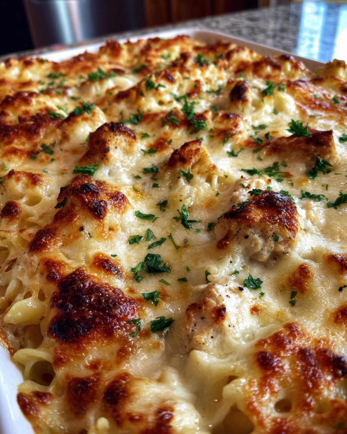 One-Pan Chicken Alfredo Pasta Bake - detail 3