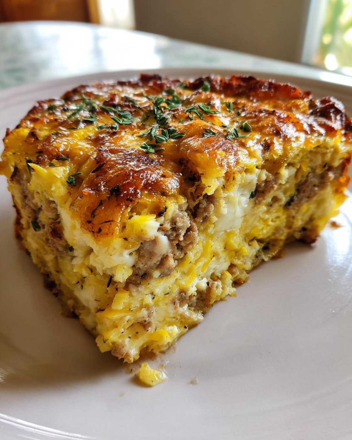Paleo squash casserole - detail 1