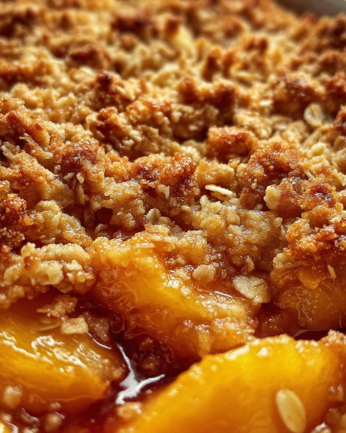 Peach Crisp with Fresh Peaches - detail 4