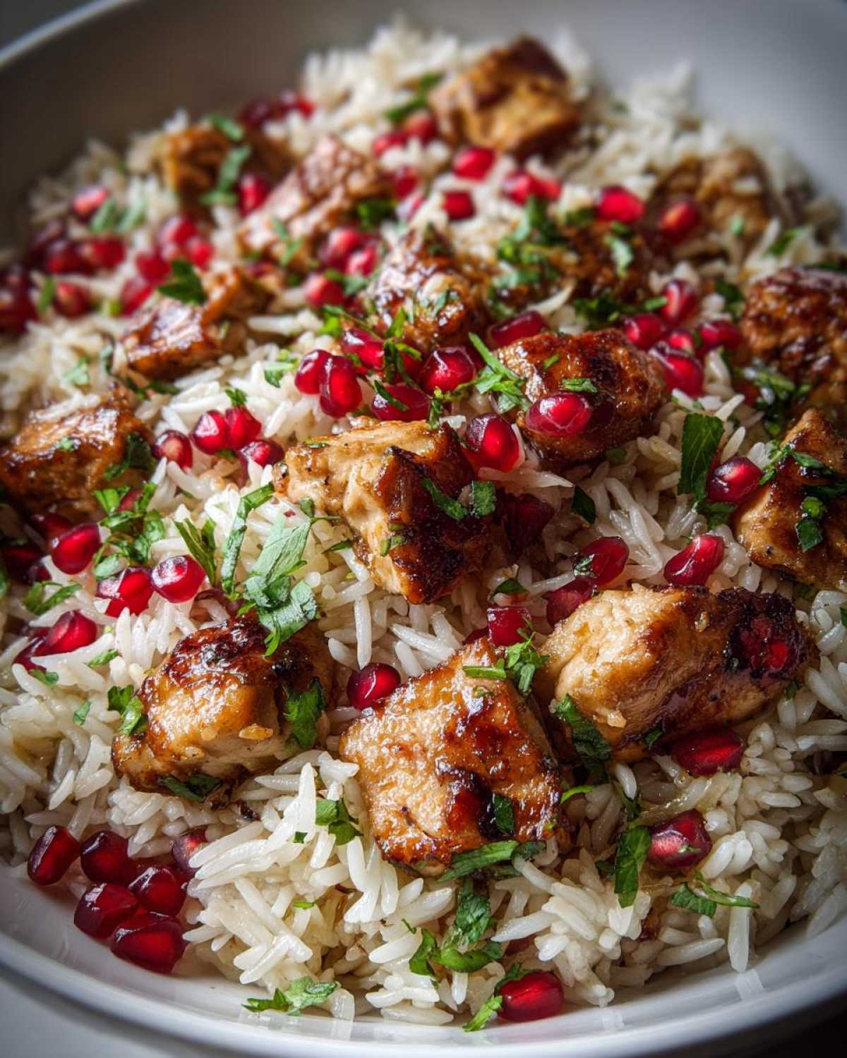 Pomegranate Chicken with Rice - detail 4