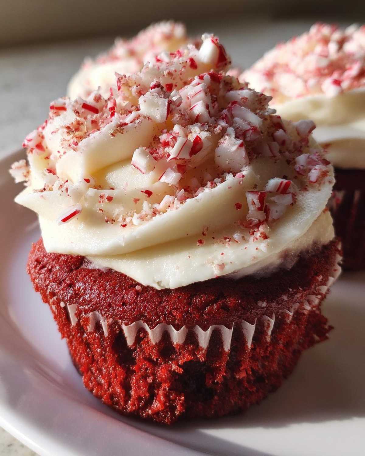 Red Velvet Peppermint Cupcakes - detail 1