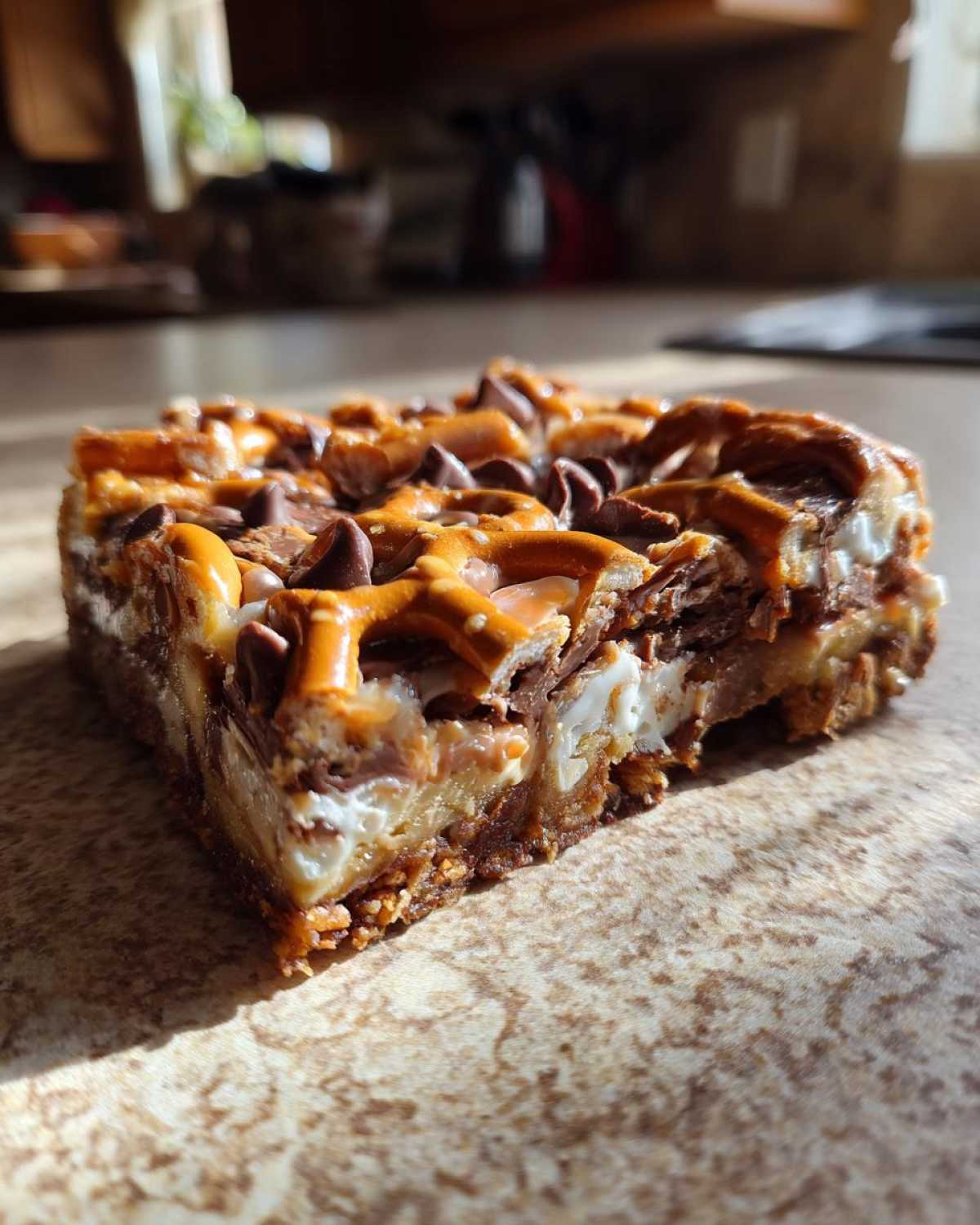 Salted Caramel Pretzel Magic Bars - detail 3
