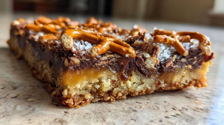 Salted Caramel Pretzel Magic Bars: Pure Bliss Salted Caramel Pretzel Magic Bars