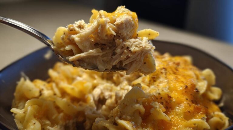 Slow cooker tuna noodle casserole