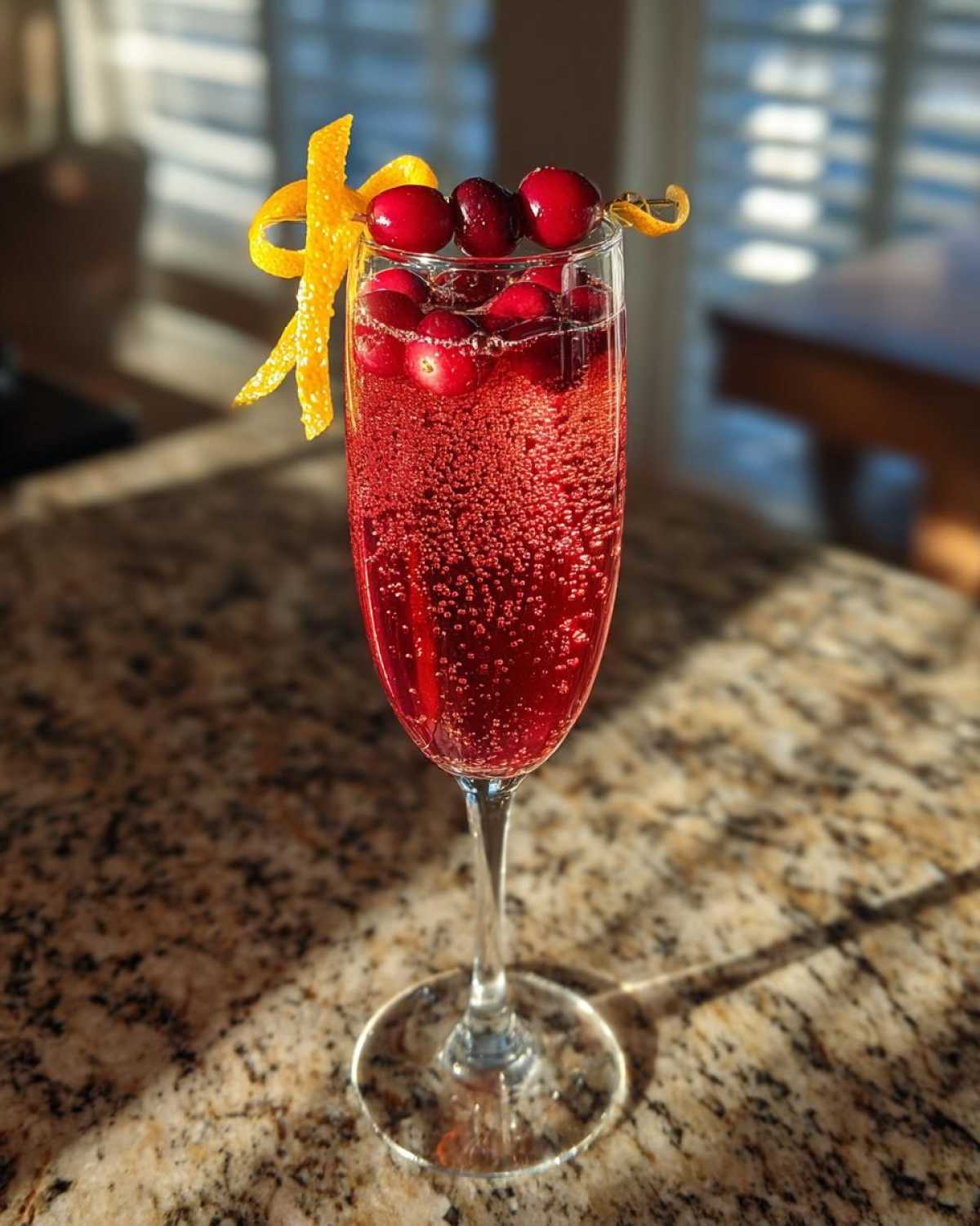 Sparkling Cranberry Mimosa - detail 3