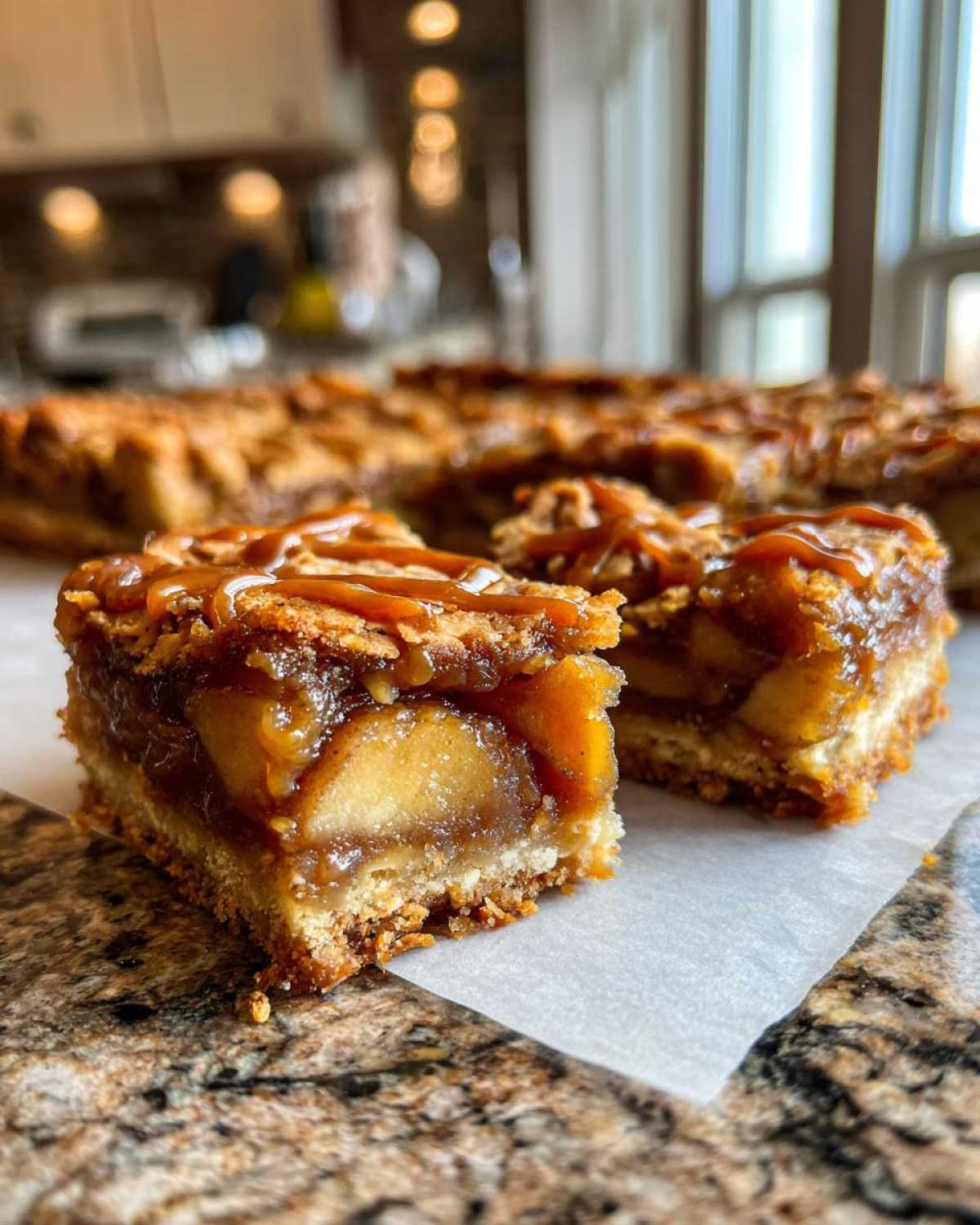 Spiced Caramel Apple Pie Bars - detail 3