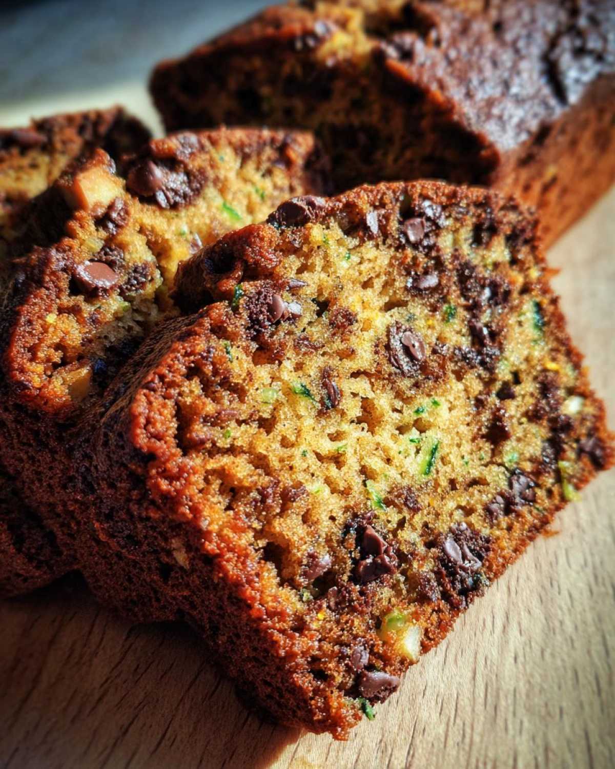 Spiced Chocolate Zucchini Bread Orange Walnuts - detail 4