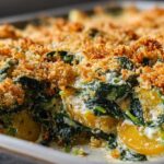 Spinach and squash casserole