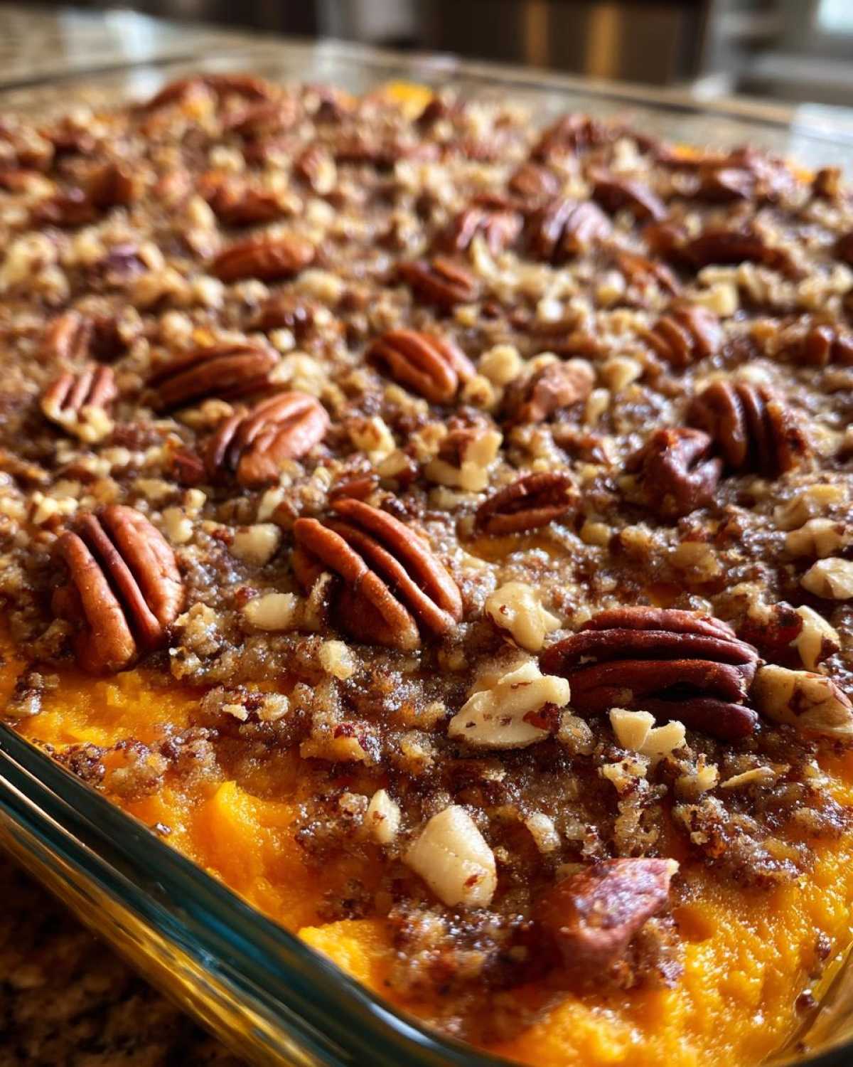 Sweet Potato Casserole with Pecan Topping - detail 2