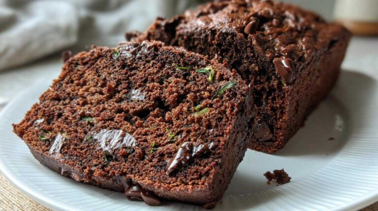 Triple Chocolate Chunk Zucchini Bread Bakery Loaf