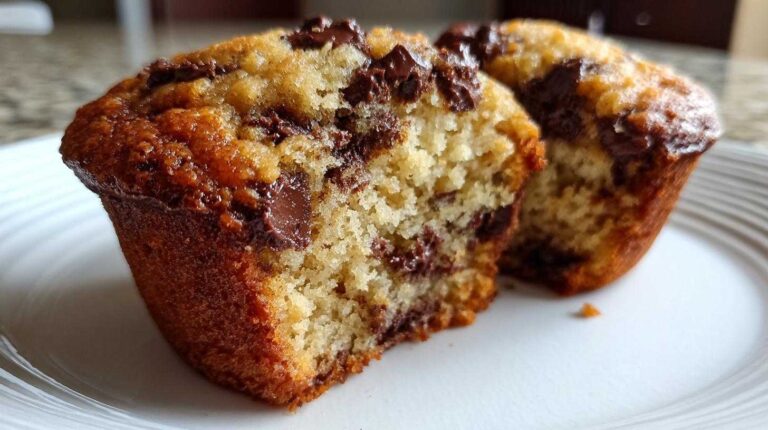 Vegan chocolate chip muffins