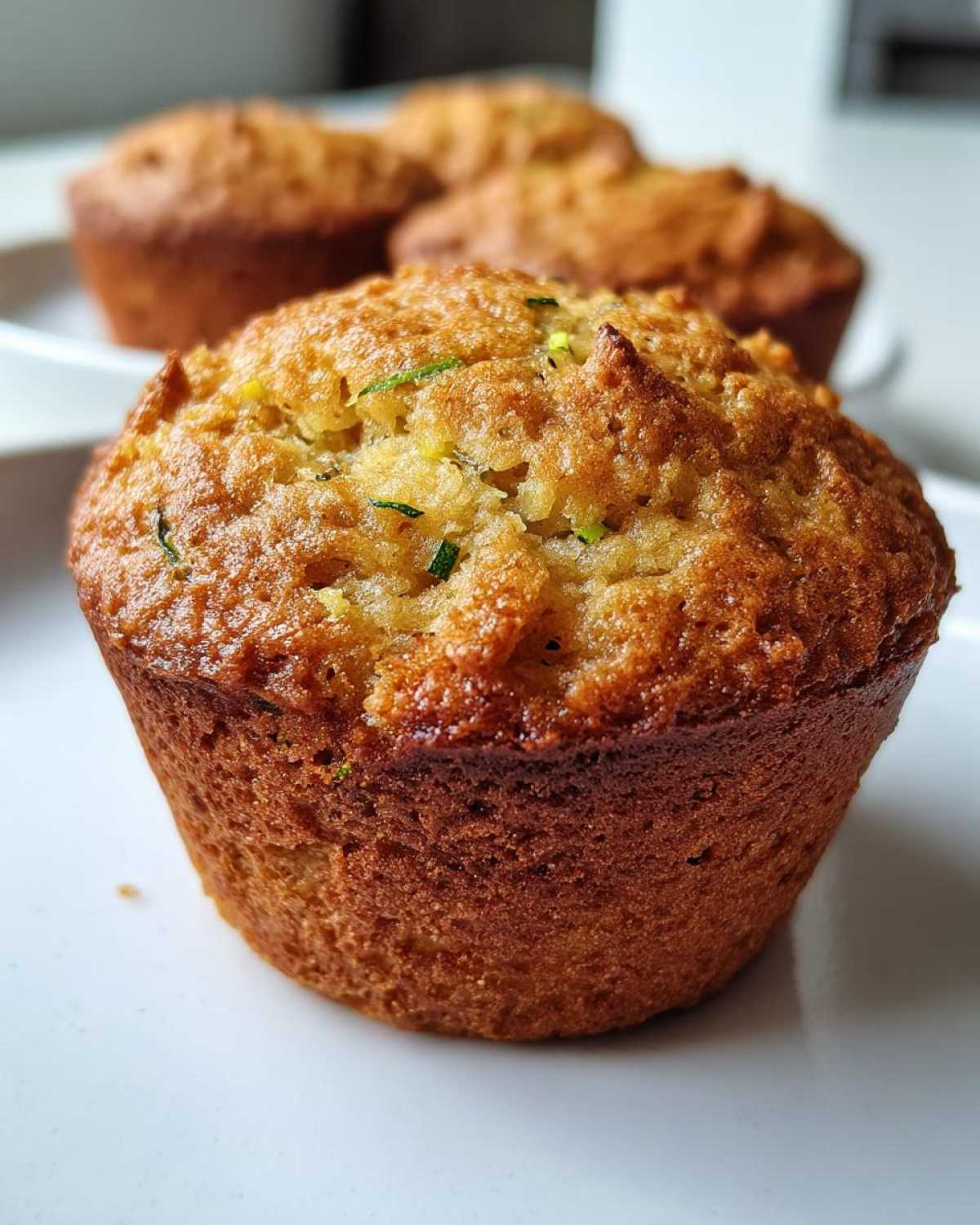 Vegan zucchini muffins - detail 2