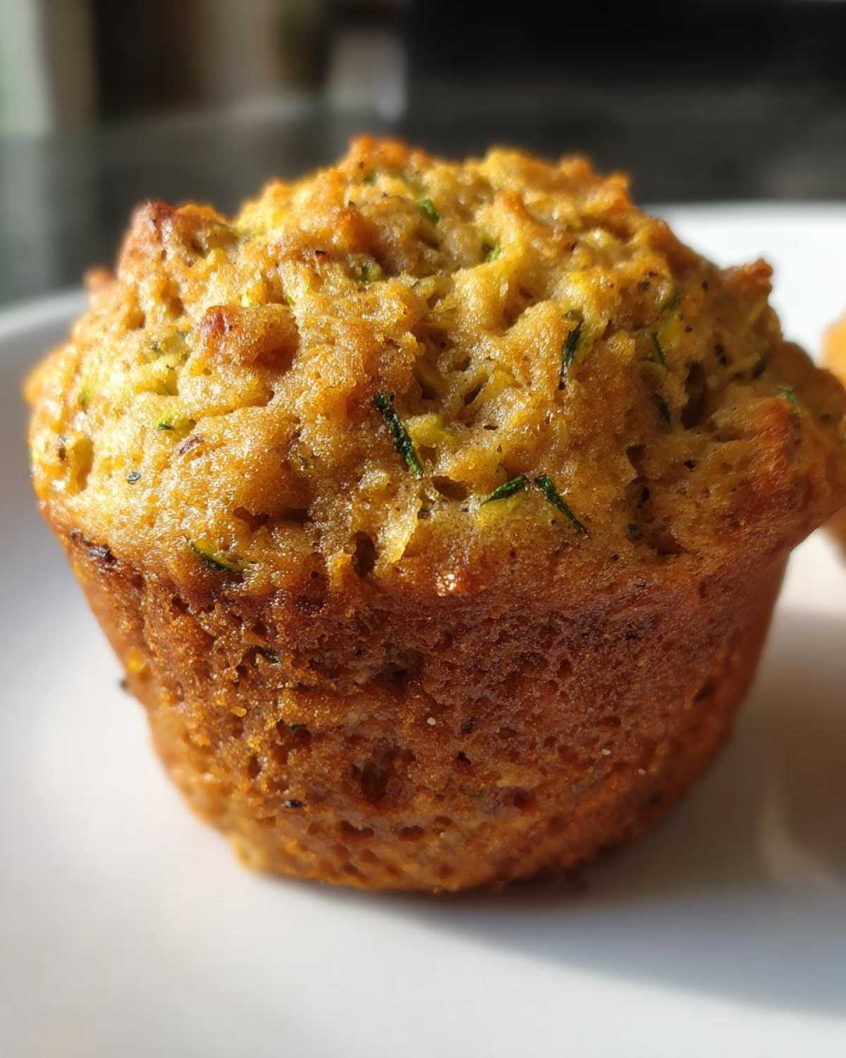 Vegan zucchini muffins - detail 3