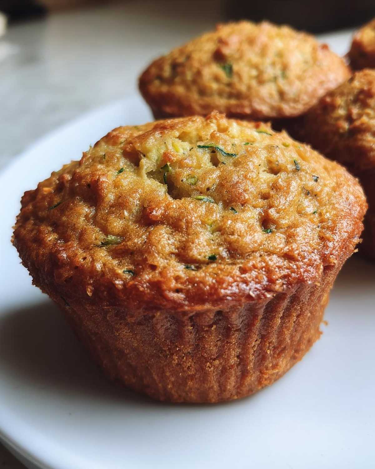Vegan zucchini muffins - detail 4