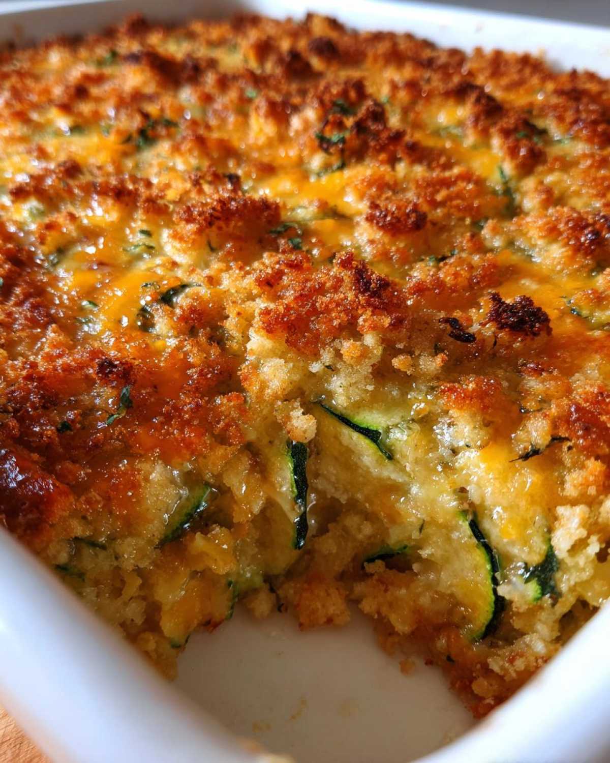 Zucchini squash casserole - detail 1