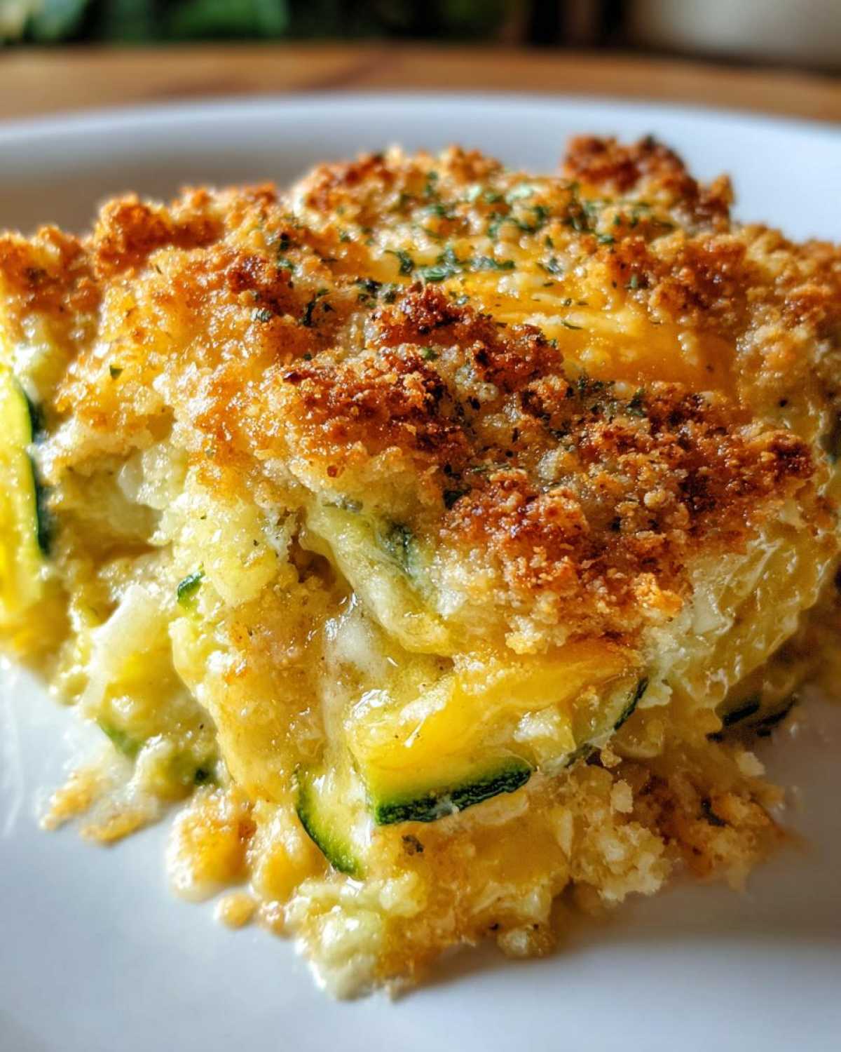 Zucchini squash casserole - detail 2