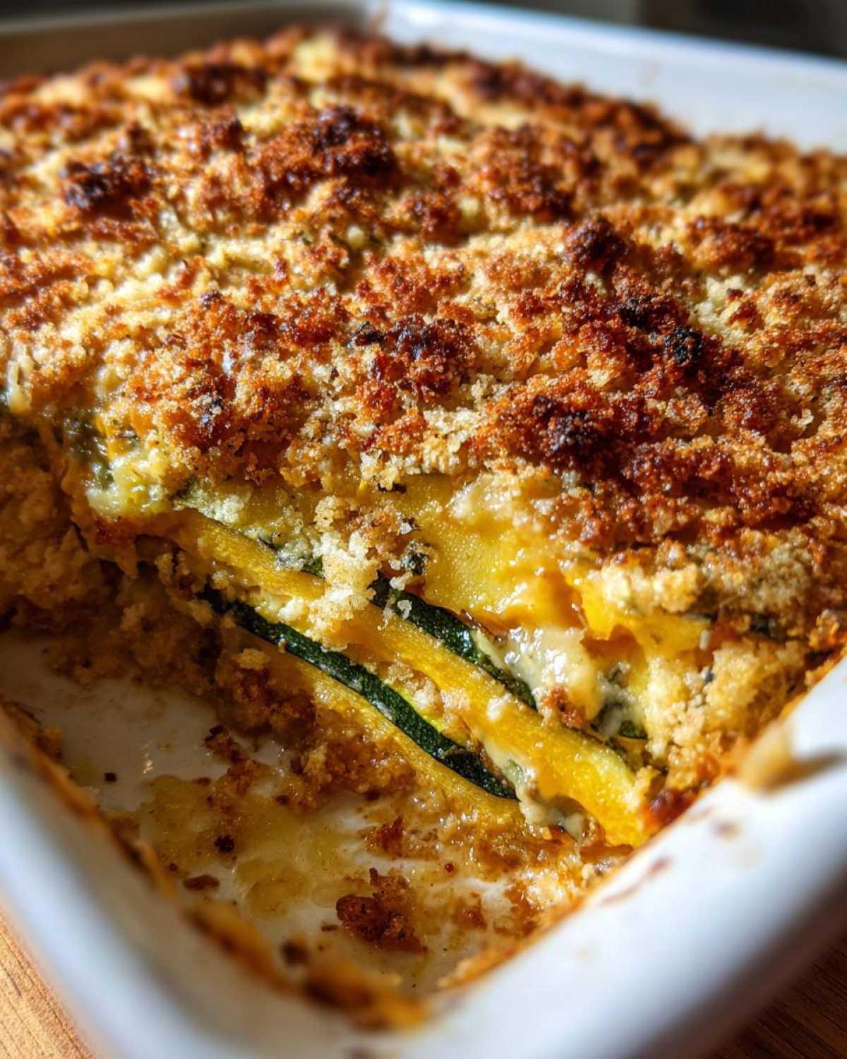 Zucchini squash casserole - detail 3
