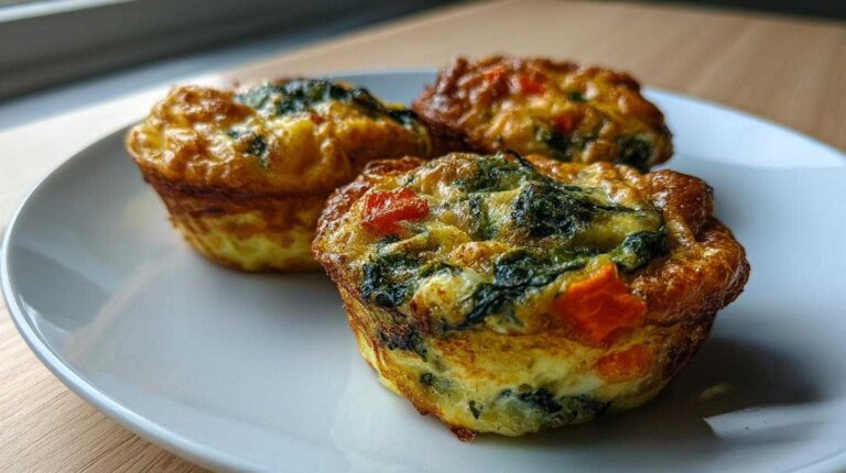 Air Fryer Vegetable Frittata Bites