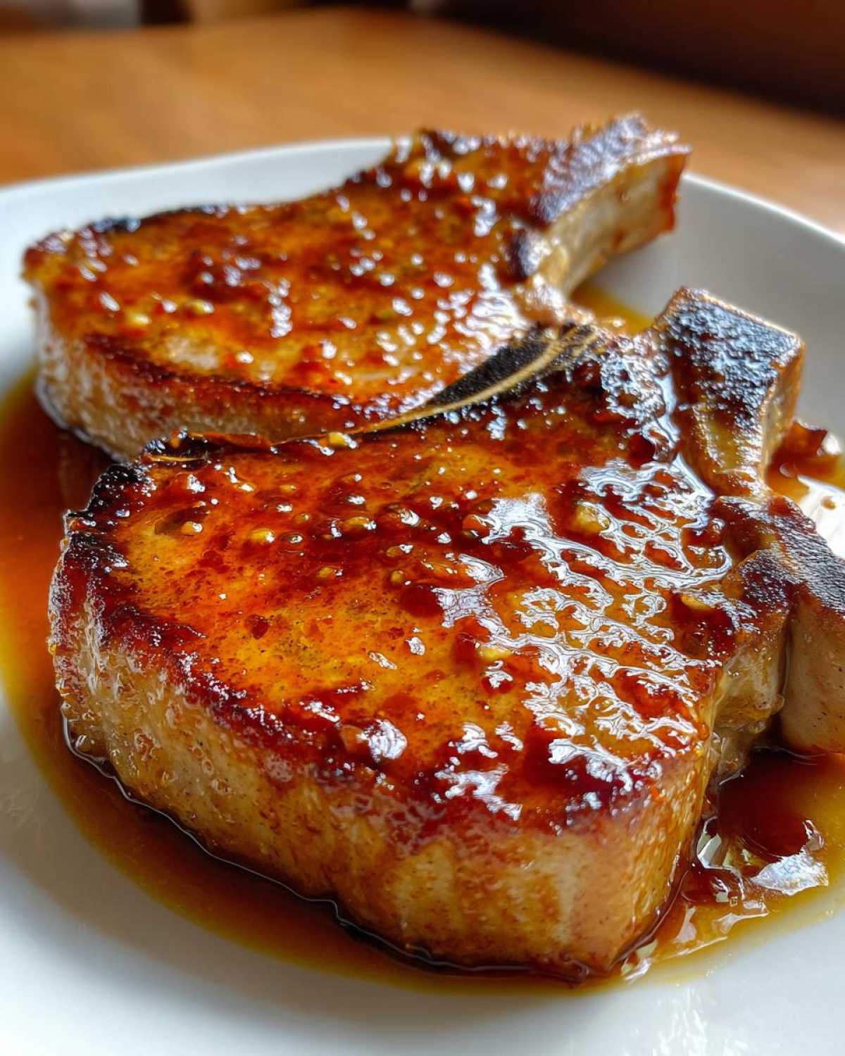 Apple Cider Glazed Pork Chops - detail 1