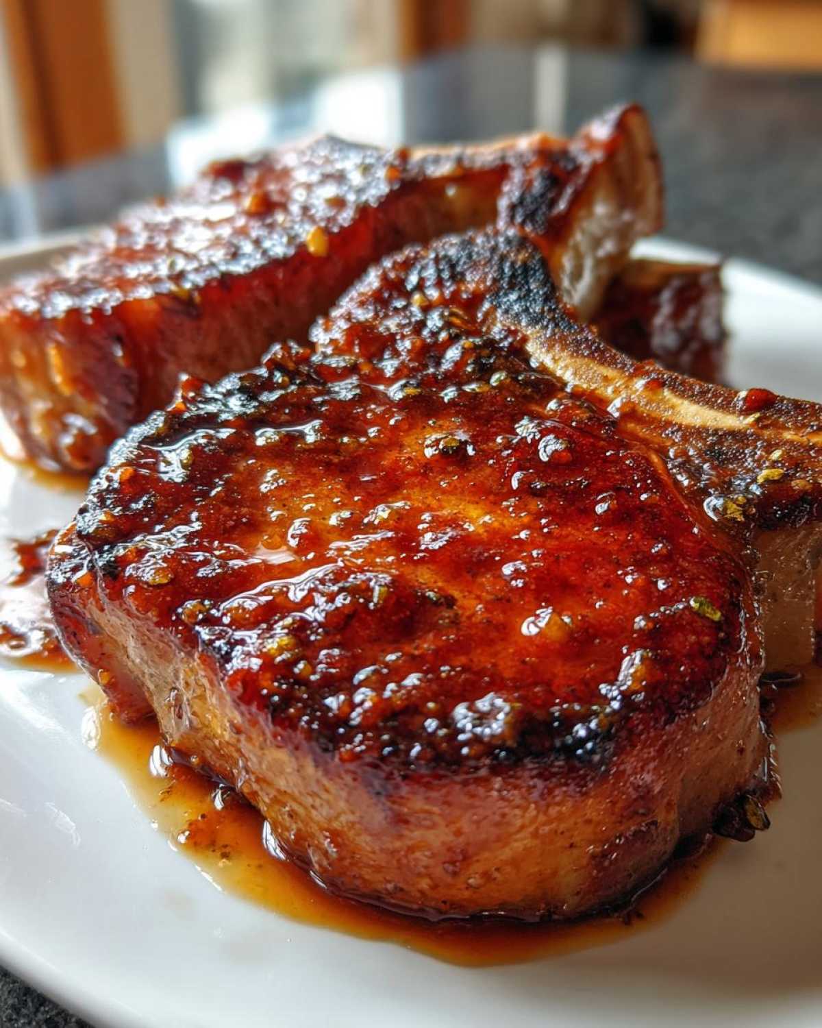 Apple Cider Glazed Pork Chops - detail 4