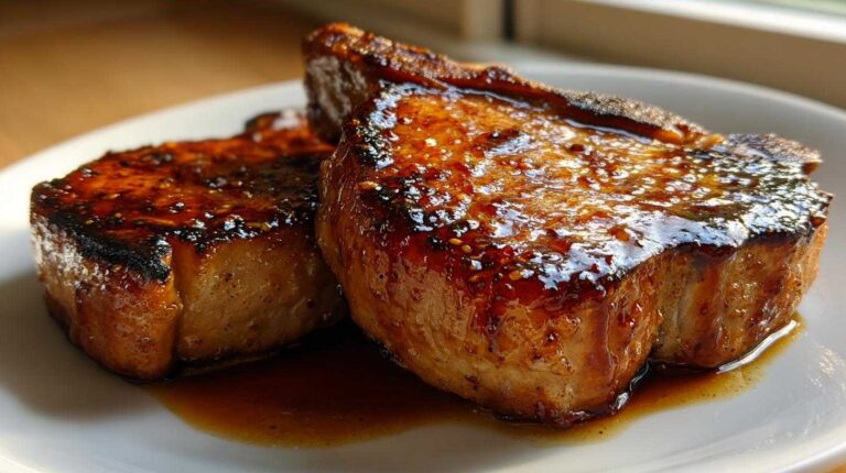 Apple Cider Glazed Pork Chops