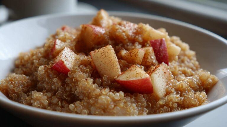 Apple Cinnamon Quinoa Porridge