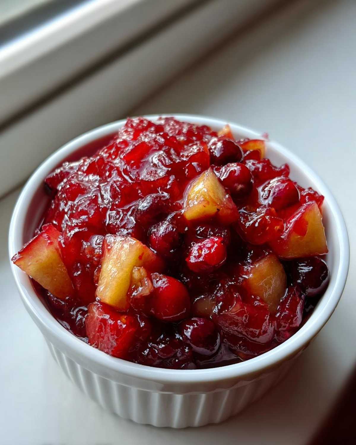 Apple Cranberry Chutney (for cheese platters) - detail 1