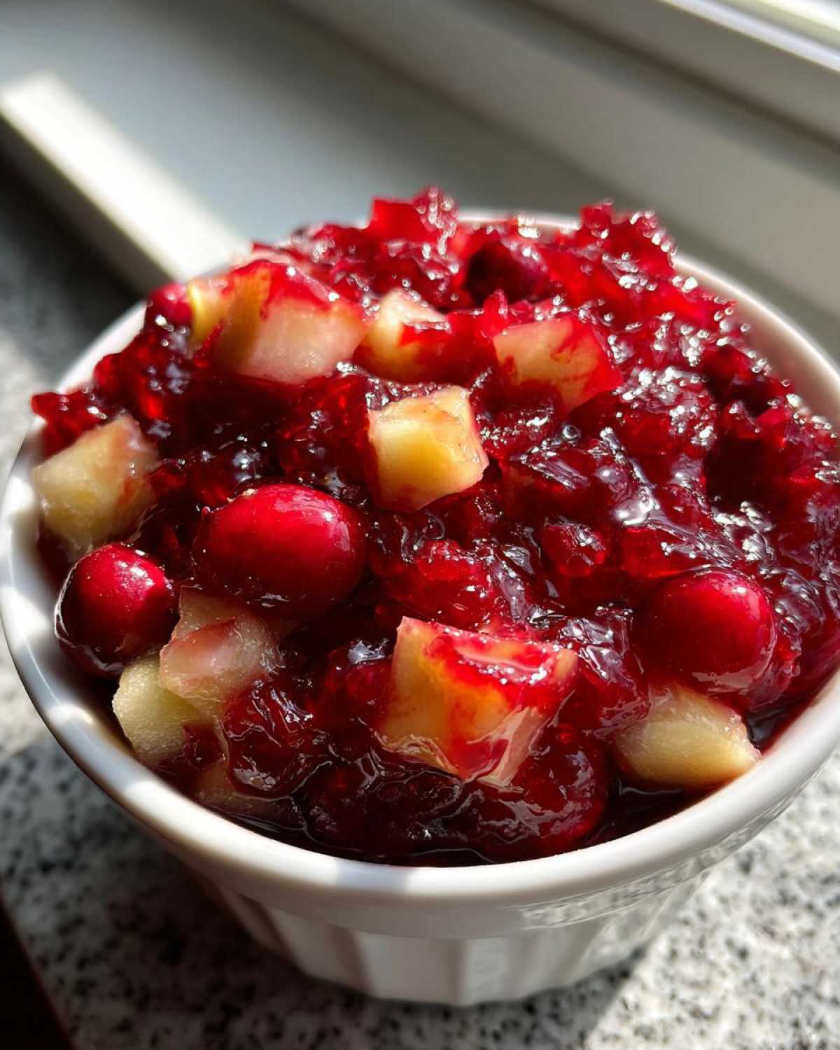 Apple Cranberry Chutney (for cheese platters) - detail 2