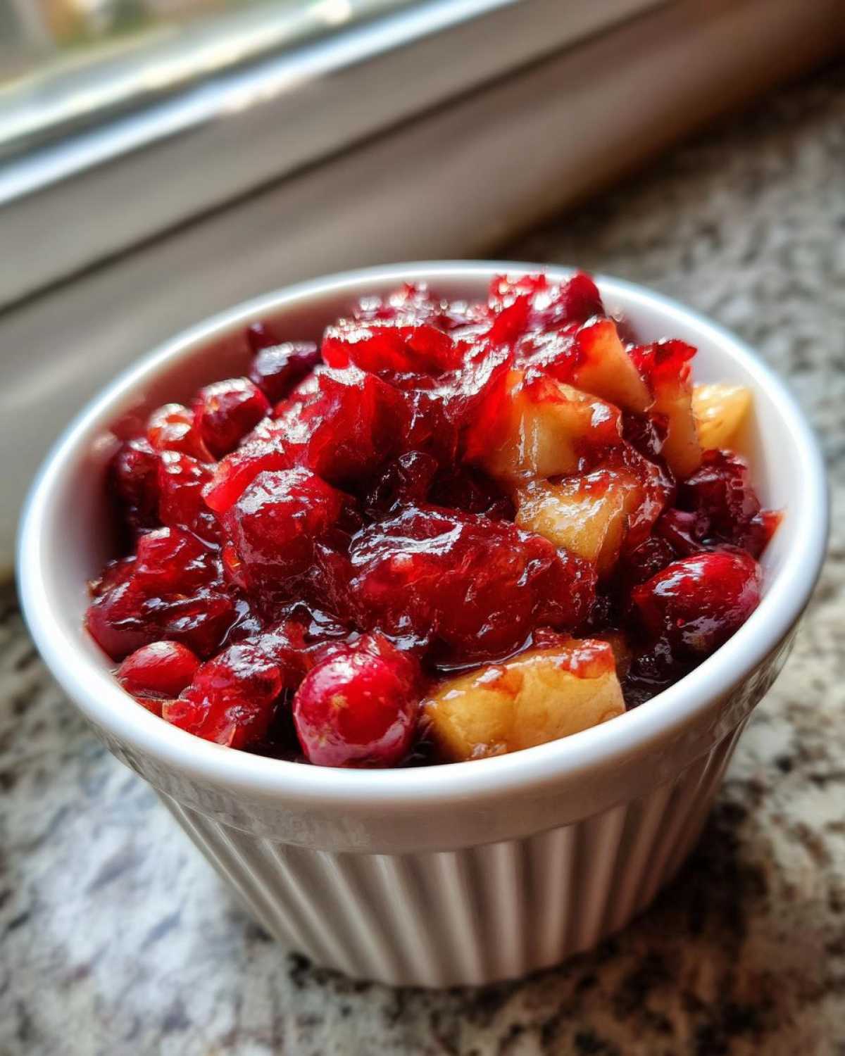 Apple Cranberry Chutney (for cheese platters) - detail 4
