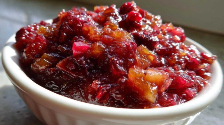 Apple Cranberry Chutney (for cheese platters)