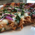 BBQ Chicken Pizza with Red Onions and Cilantro